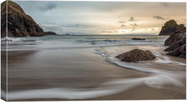 Turquoise paradise at Kynance Cove Canvas Print by Matthew Grey