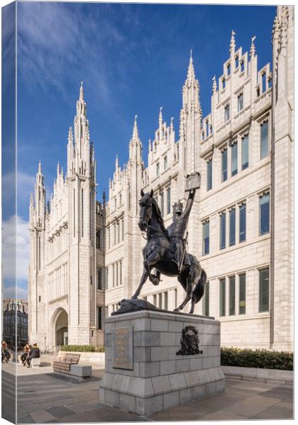 Marischal College, Aberdeen Canvas Print by Fraser Duff