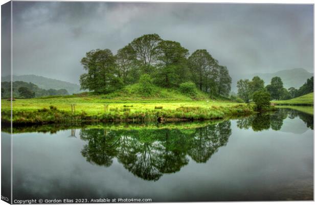 Captivating Elterwater in the Lake District Canvas Print by Gordon Elias