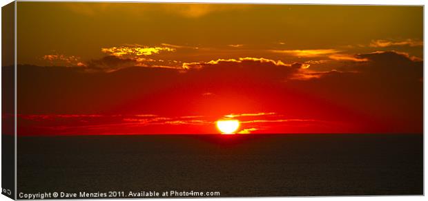 Every Night in Cyprus Canvas Print by Dave Menzies