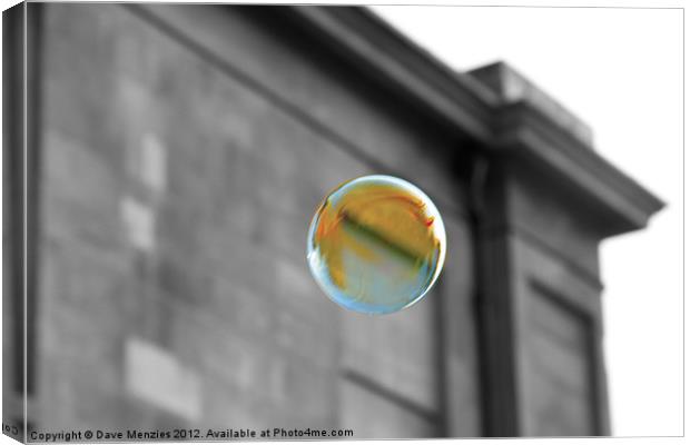 Bubble Canvas Print by Dave Menzies