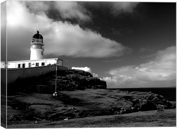 Neist Point Lighthouse Canvas Print by Dave Menzies