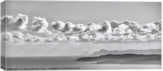 Islands and Clouds Canvas Print by Dave Menzies