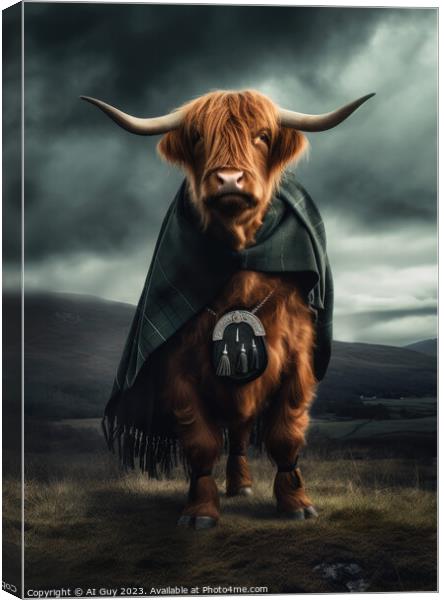 Highlander Canvas Print by Craig Doogan Digital Art