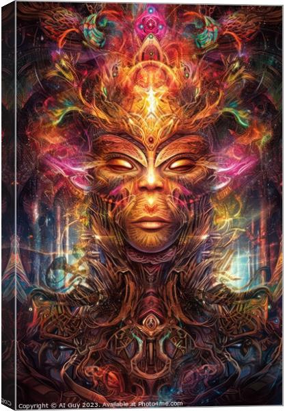 Psychedelic Trance Canvas Print by Craig Doogan Digital Art