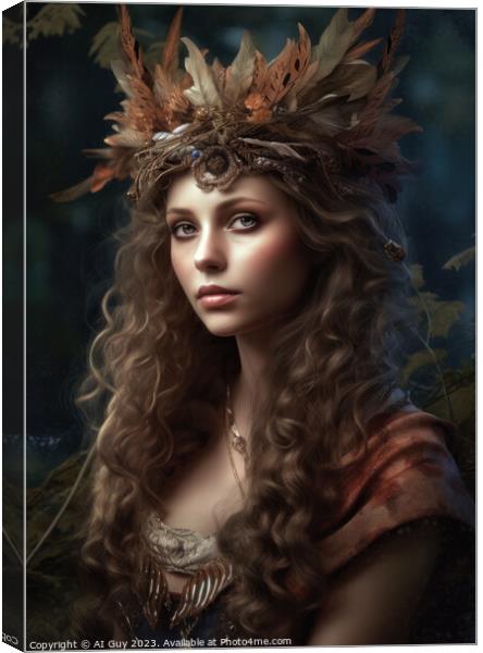 Fantasy Portrait Canvas Print by Craig Doogan Digital Art