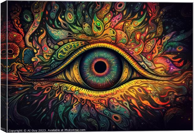 Psychedelic Art Canvas Print by Craig Doogan Digital Art