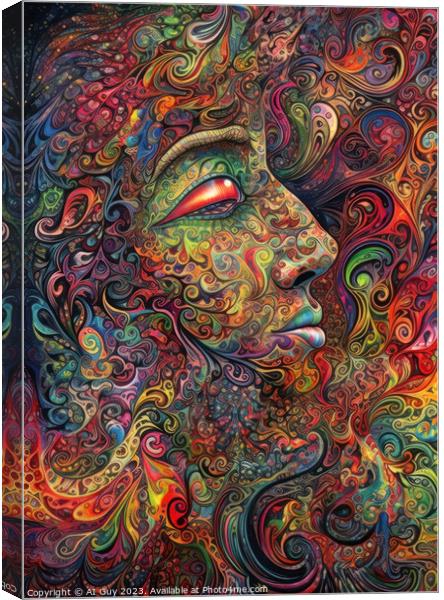 Acid Visuals Canvas Print by Craig Doogan Digital Art