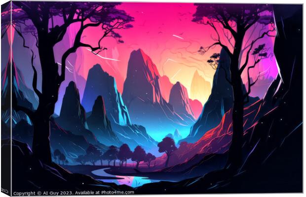 Fantasy World Canvas Print by Craig Doogan Digital Art
