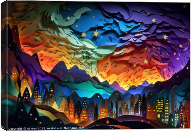 Cityscape Dreams Canvas Print by Craig Doogan Digital Art