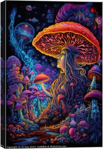 Mushroom Godess Canvas Print by Craig Doogan Digital Art