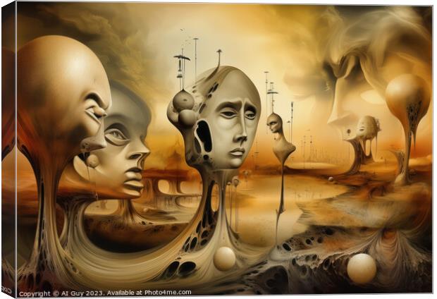 Abstract Surrealism #1 Canvas Print by Craig Doogan Digital Art
