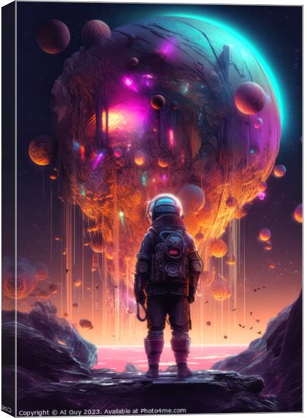 Space Oddity Canvas Print by Craig Doogan Digital Art