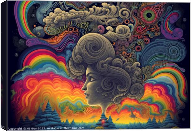 Psychedelia Dreamer Canvas Print by Craig Doogan Digital Art