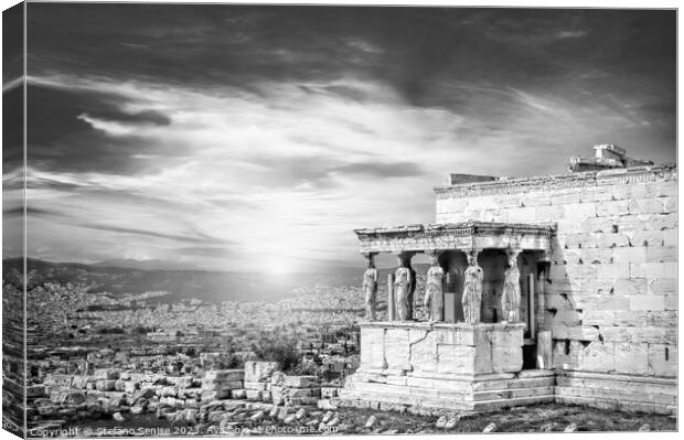The Caryatids of Acropolis Canvas Print by Stefano Senise
