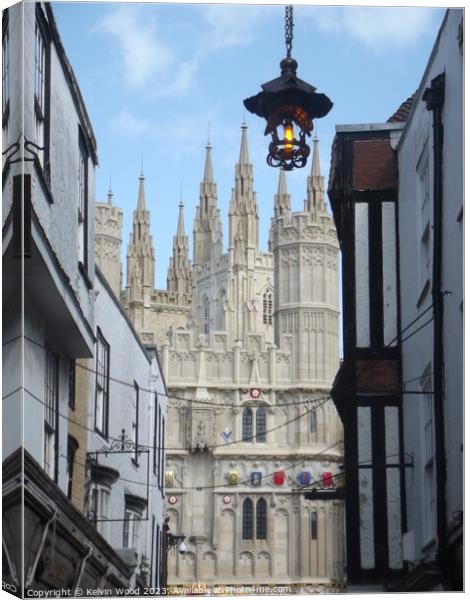 Canterbury Cathedral  Canvas Print by Kelvin Wood