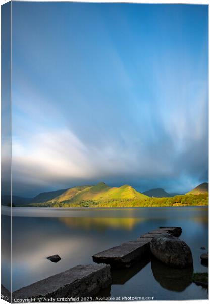 Isthmus Bay Lake District Canvas Print by Andy Critchfield