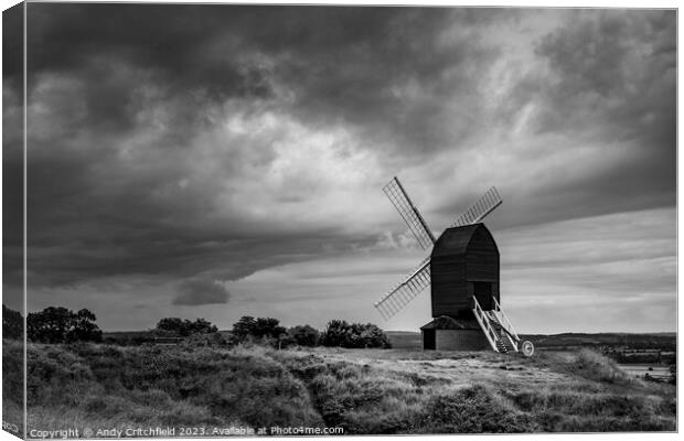 A Storm Approaches Brill Windmill Canvas Print by Andy Critchfield