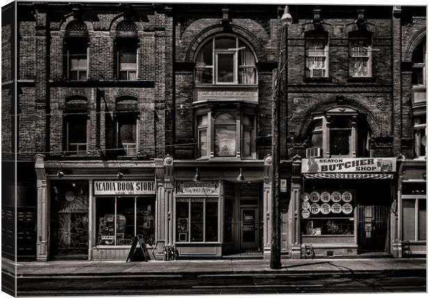 Books and Breaks and Butchers No 1 Canvas Print by Brian Carson