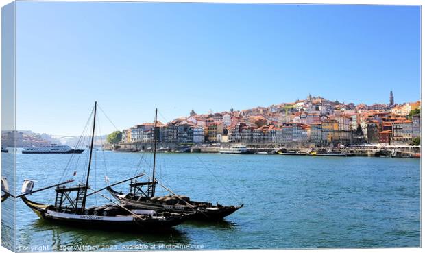 View Of Porto From Across The River Canvas Print by Igor Alifanov