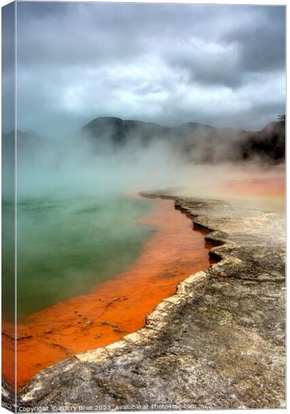 Wai-o-Tapu Thermal Canvas Print by Garry Bree