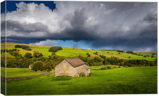 Cloud Explosion in the Dales Canvas Print by Paul Grubb