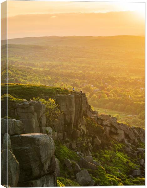 Ilkley Cow and Calf Sunset Canvas Print by Paul Grubb