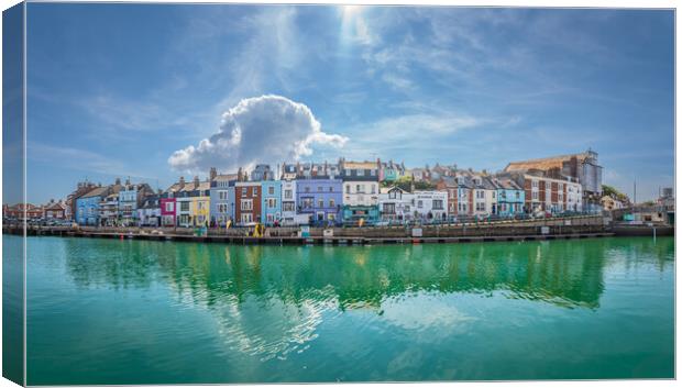 Weymouth Harbour Panorama Canvas Print by Paul Grubb