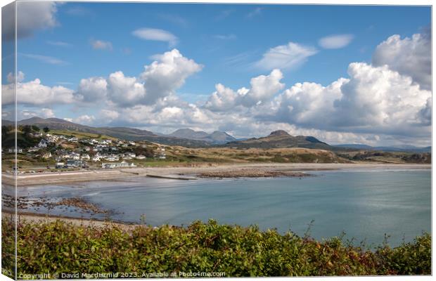 A view from Criccieth, Wales Canvas Print by David Macdiarmid