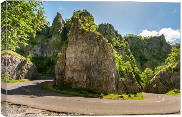 Cheddar Gorge Canvas Print by David Macdiarmid