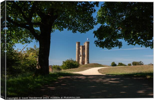 Broadway Tower, Worcestershire Canvas Print by David Macdiarmid