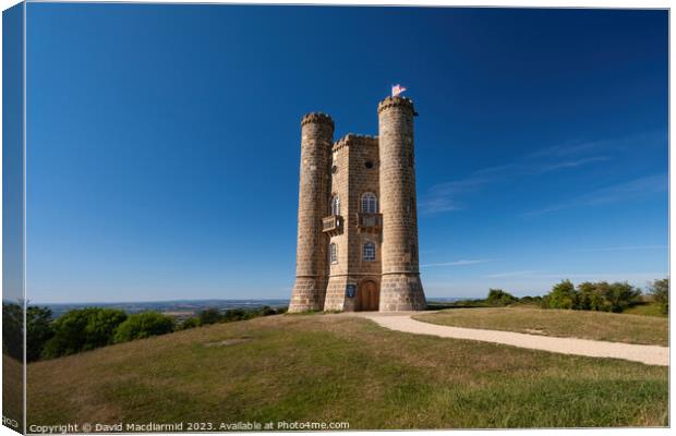 Broadway Tower, Worcestershire Canvas Print by David Macdiarmid