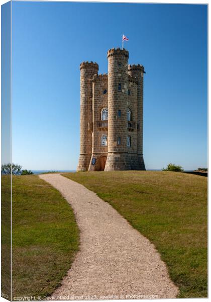 Broadway Tower, Worcestershire Canvas Print by David Macdiarmid