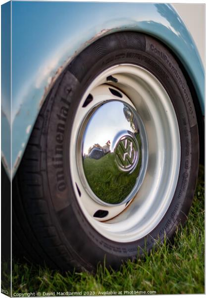 The Iconic VW Beetle Canvas Print by David Macdiarmid