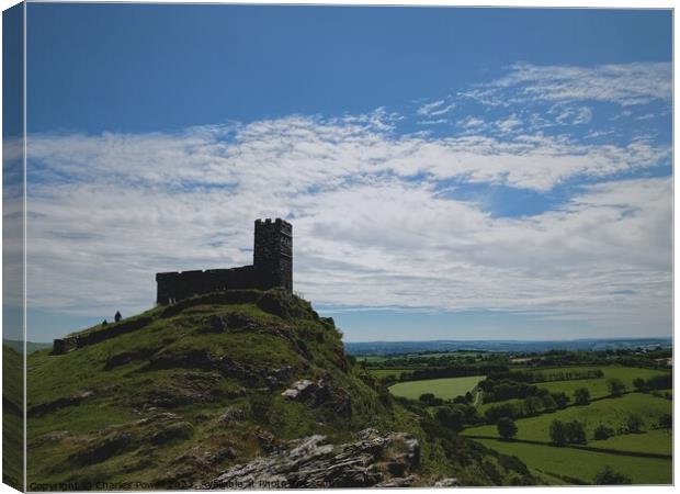 Brentor church Dartmoor Canvas Print by Charles Powell