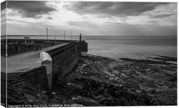 Watchet Harbour, Somerset Canvas Print by Philip King