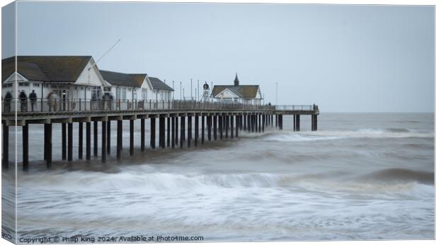 Southwold Pier  Canvas Print by Philip King
