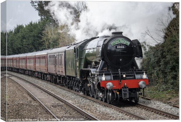 Flying Scotsman, Oxfordshire Canvas Print by Philip King