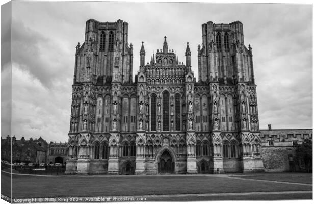Wells Cathedral  Canvas Print by Philip King