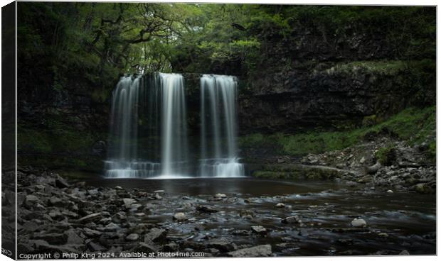 Sgwd Yr Eira, Brecon Beacons Canvas Print by Philip King