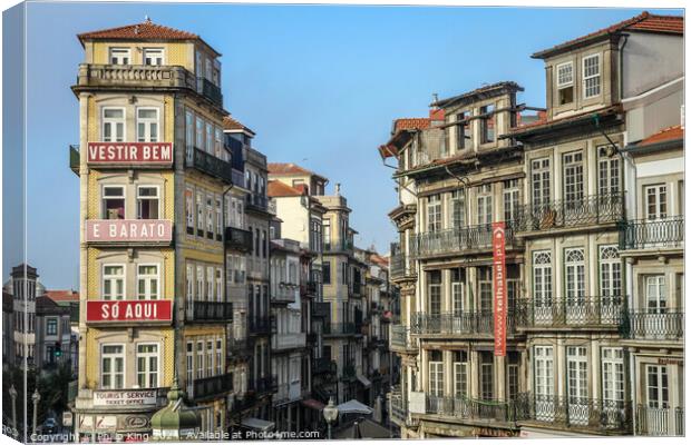 Porto Buildings Canvas Print by Philip King