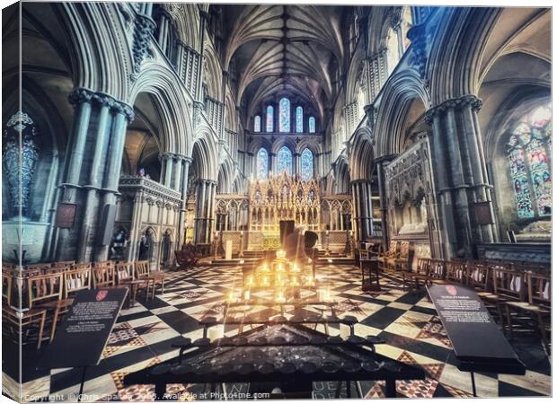 Interior of Ely Cathedral Canvas Print by Chris Spalton