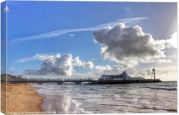 Bournemouth Peir Canvas Print by PhotographyByColeman 