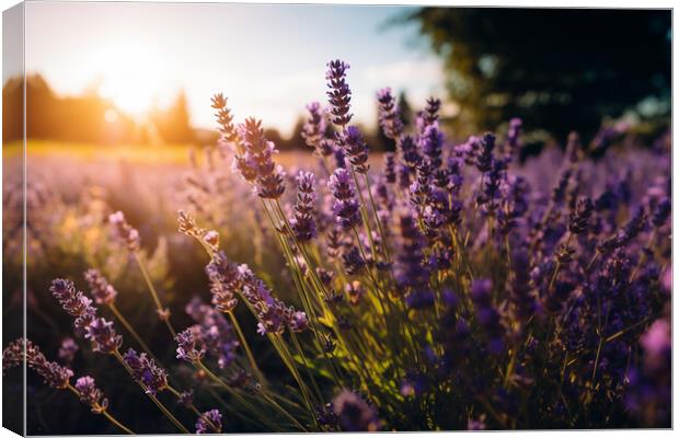 Lavender Field  Canvas Print by CC Designs