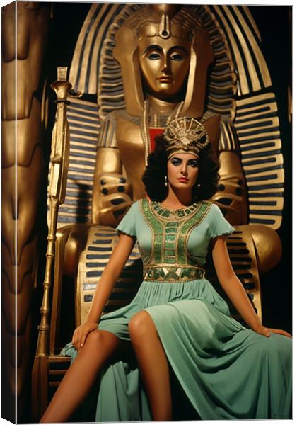 Cleopatra awaits Caesar  Canvas Print by CC Designs