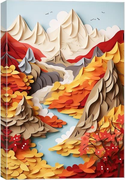 The Peaks  Canvas Print by CC Designs