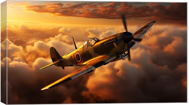 Majestic Spitfire  Canvas Print by CC Designs