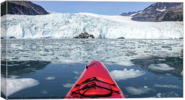 Paddle to the Glacier Canvas Print by Madeleine Deaton