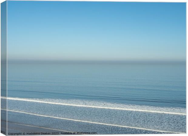 Lone Surfer  Canvas Print by Madeleine Deaton