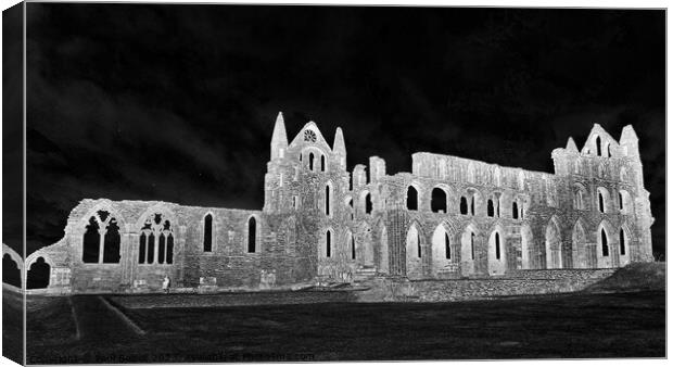 Whitby Abbey 2, ghostly edit Canvas Print by Paul Boizot